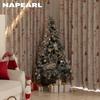 1PC NAPEARL Christmas Blackout Curtains Snowman Christmas Tree Pattern Printed Curtains for Bedroom Living Room Balcony Window for Home Decor
