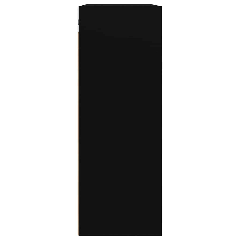 Wall Mounted Cabinet Black 69.5 x 32.5 x 90 cm