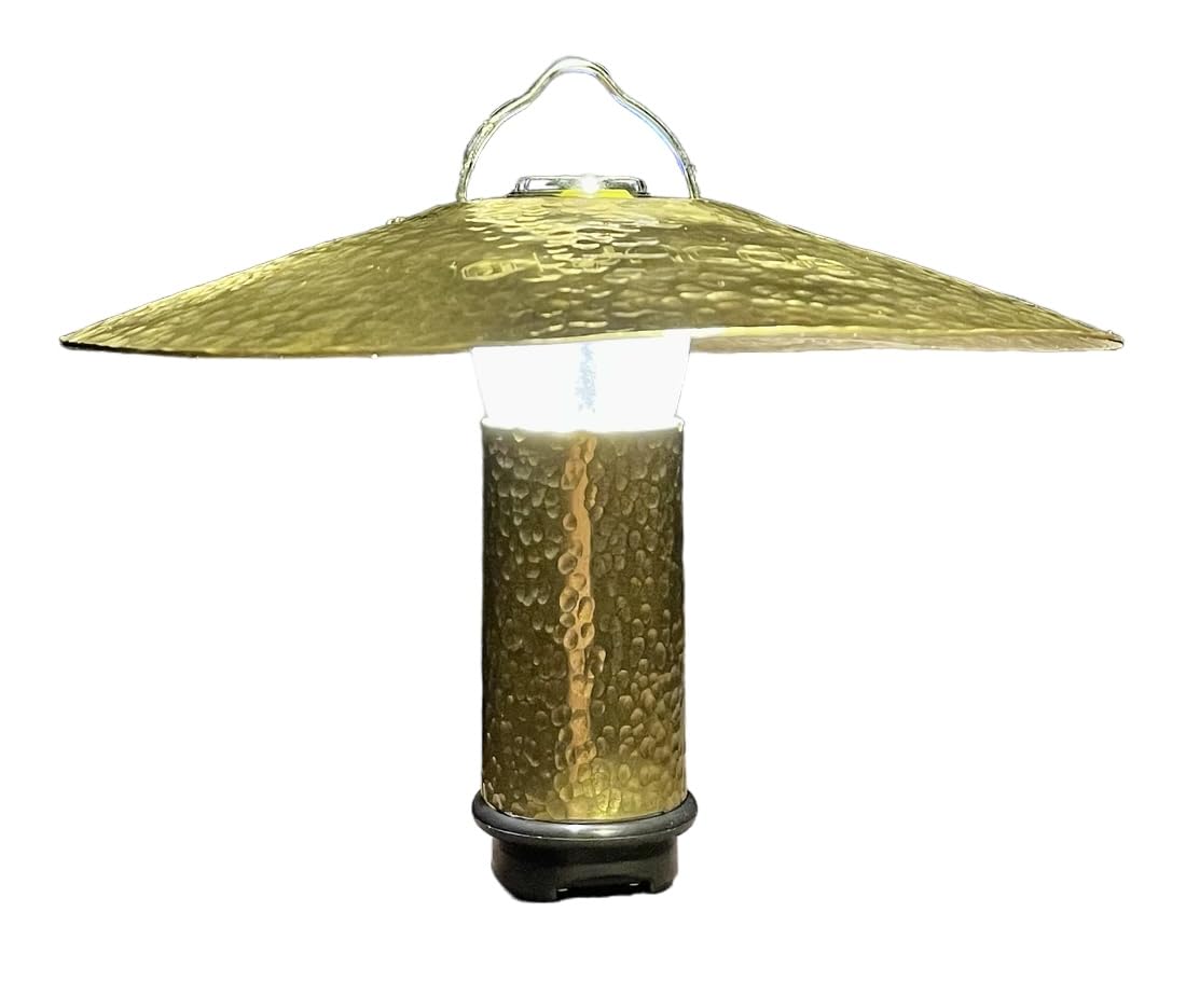 

JACOB Goal Zero Custom LED Lantern with Brass Shade and Tube Cover for Lighthouse Micro Flash