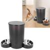Automatic Cat and Dog Food Dispenser for 2 3L Timed Smart Food Dispenser with Voice Remote Dual Power Dual Bowl for Dry Food Cats, Cat/Dog Reminder,