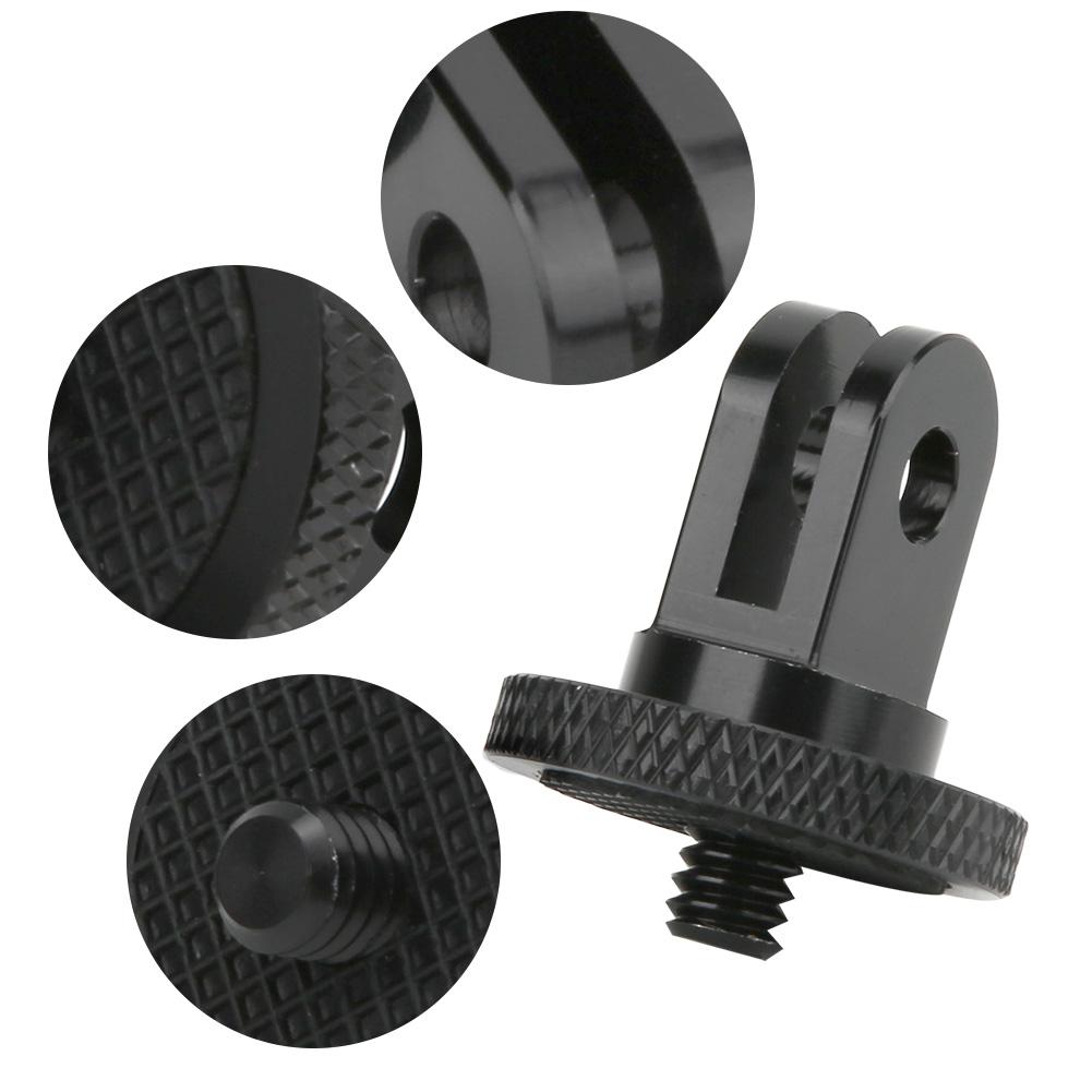 Stop Aluminium Czarny Mini Adapter Statywu z Interfejsem 14 Calowym do Akcesoriów Kamery Sportowej