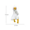 Cute 3D Resin Duck Figurine Animal Decor For Car Dashboard Desk Home Lovely Mini Craft Ornament Gift For Friends Duck Ornament
