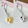 6Pieces Cats Phone Chain Fashion Bag Accessory Stylish Cats Phone Pendant Resin Texture Suitable for Unique Home Decors