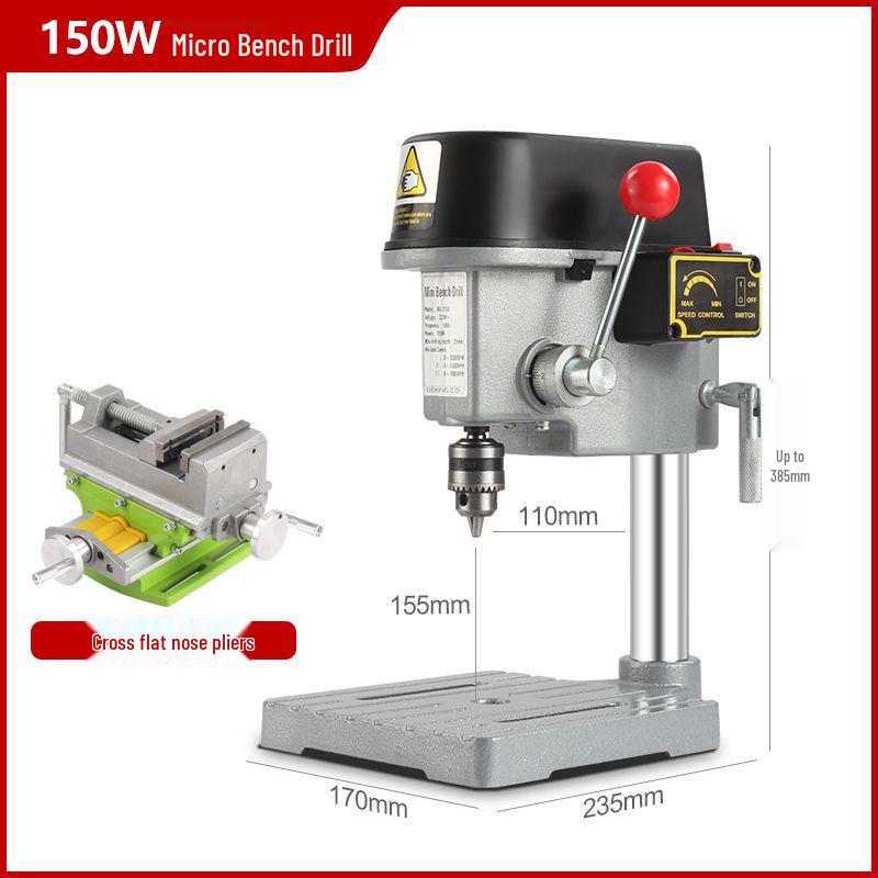 Compact 220V High-Power Bench Drill: Multi-Functional, Industrial-Grade, High-Precision Drilling Machine