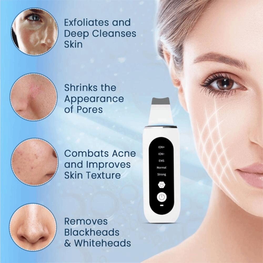 Electric Blackhead Remover Ultrasonic Facial Scraping Machine Pore Extractor  Beauty Equipment