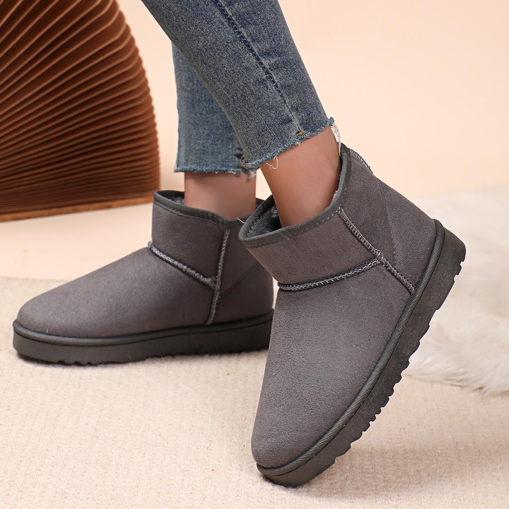 Fashionable New Sexy Anti Slip Warm and Comfortable Snow Boots for Women's Winter Round Toe and Plush Work and Leisure Boots