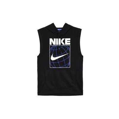 Sleeveless Sport Hoodie Vest Men Tops Black CZ2562-010
