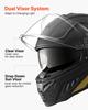 VEVOR Full Face Motorcycle Helmets, Dual-Visor Motorcycle Street Bike Helmet