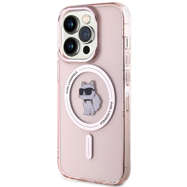Karl Lagerfeld Klhmp15Lhfccnop Iphone 15 Pro 6.1 Różowy/Pink Hardcase Iml Choupette Magsafe