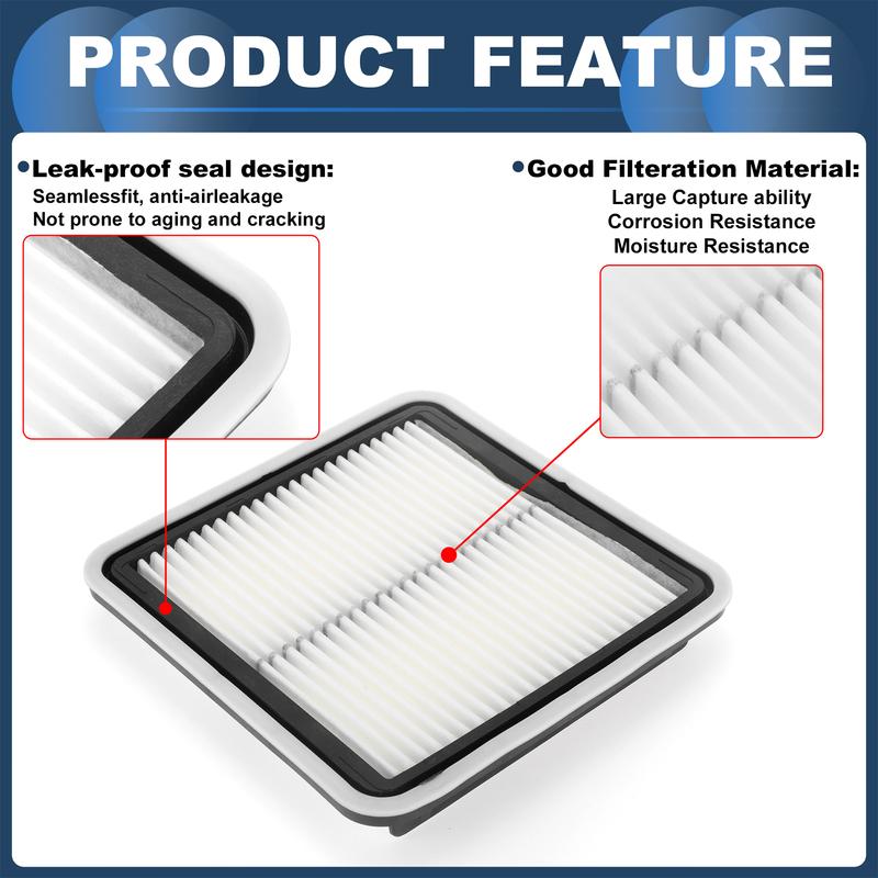 X Autohaux Engine Air Filter No.16546AA090 for Subaru Outback 2.5L 2005-2009 2 Pcs