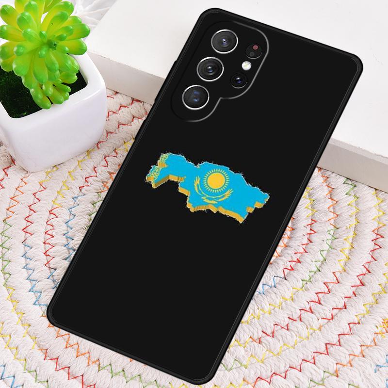 Kazakhstan Flag Soft Silicone Phone Case For Samsung Galaxy Note 10 Pro S26 S25 S24 S23 S22 S21 Plus S25Ultra Capa Cover