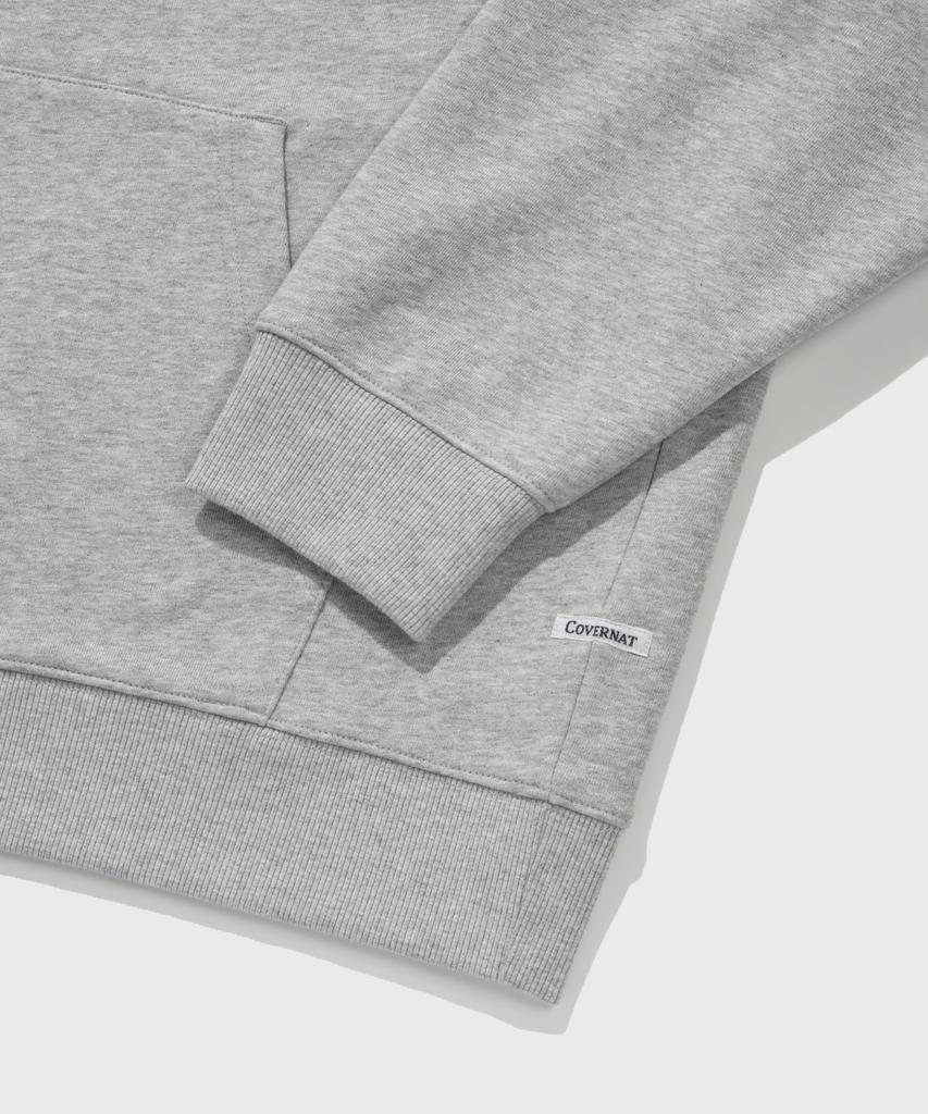 COVERNAT Cvnt Zip-Up Hoodie Melange Gray