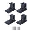 No Drill Shower Curtain Rod Brackets ABS Wall Support with Flat Base and Serrated Grip for Bathroom Bedroom Kitchen Daily Use