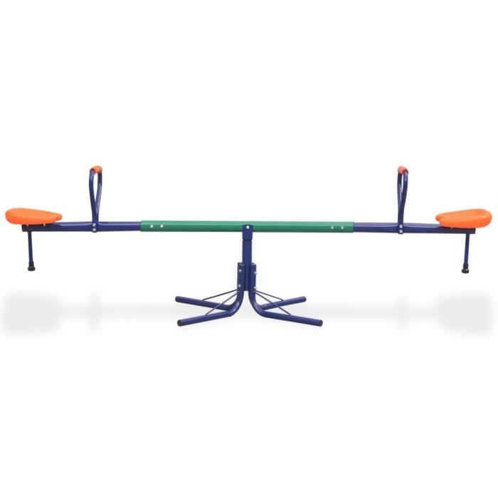 Rotating See-saws - vidaXL - Orange - Steel and Plastic - For Children from 3 Years - Mixed