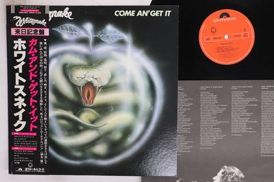 LP Record WHITESNAKE  Come An Get It 28MM0027 POLYDOR 1981 Japan Obi Metal Used