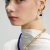 Iannmore Blue Pointed Birok Pearl Earring