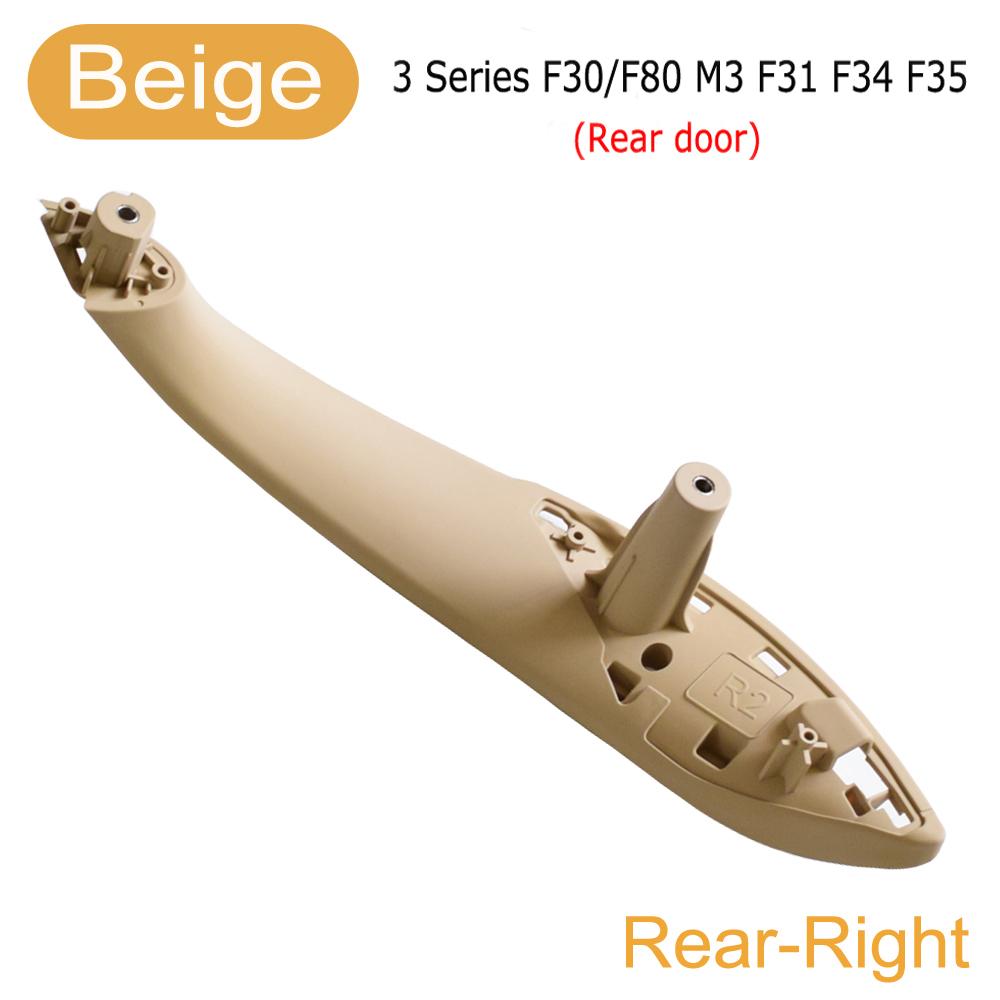 F30 Beige Black Front/Rear Car Inner Door Handle Door Trim Pull Panel Handles For BMW F30 F80 F31 F32 F34 2012-2017
