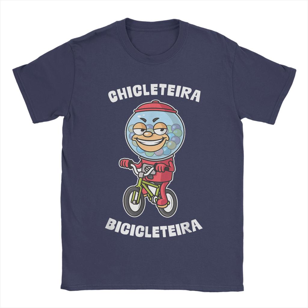 Italian Brainrot Chicleteira Bicicleteira Meme Men T Shirts Awesome Tee Shirt Short Sleeve O Neck T-Shirt Summer Tops