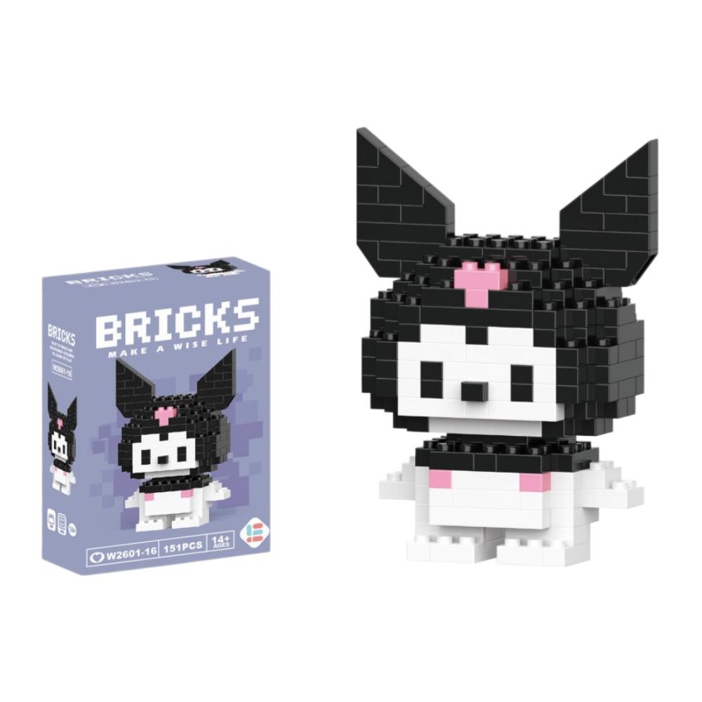 99 style Hello Kitty Building Blocks Cartoon Figures Kuromi Bricks My Melody Children's Assembly Toys Cinnamoroll Gift