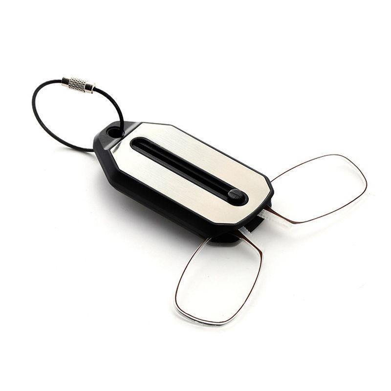 Portable Mini Keychain Reading Glasses with Clip Lens for Elderly - Model LH001