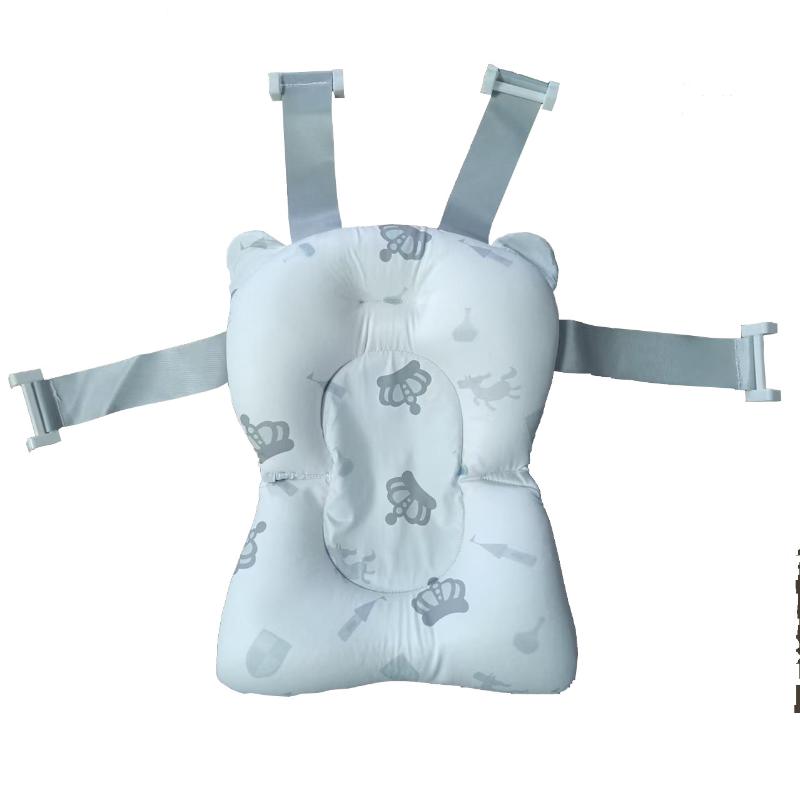 Baby Bath Seat Support Mat Infant Anti-Slip Soft Comfort Body Cushion Foldable Baby Bath Tub Pad Chair Newborn Bathtub Pillow