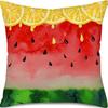 New Nordic Linen Pillowcase Summer Fruit Print Pillowcase Sofa Cushion Cover Home Furnishing
