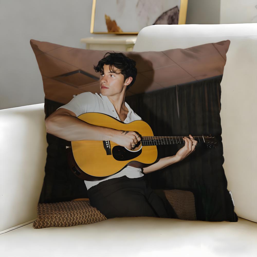 popular singer Shawn Mendes Cushion Cover Soft & Easy-Wash Pillow Case – Versatile for Couch, Bed, Travel and Office