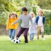 MUKI Soccer Size Futsal with Air for Elementary and Indoor Practice and Outdoor Toy for Ages and 5 Ball, 3, Ball, Soft, Pump, Toddlers, Schoolers,