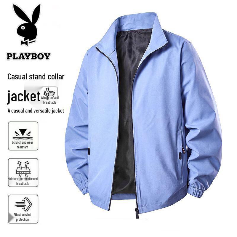 Playboy Men's Spring Autumn Windbreaker Jacket