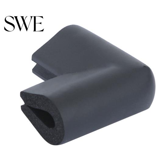 Desk Corner Protector Cover U-shape Safe NBR Rubber Edge Guard for Rectangular or Square End Table