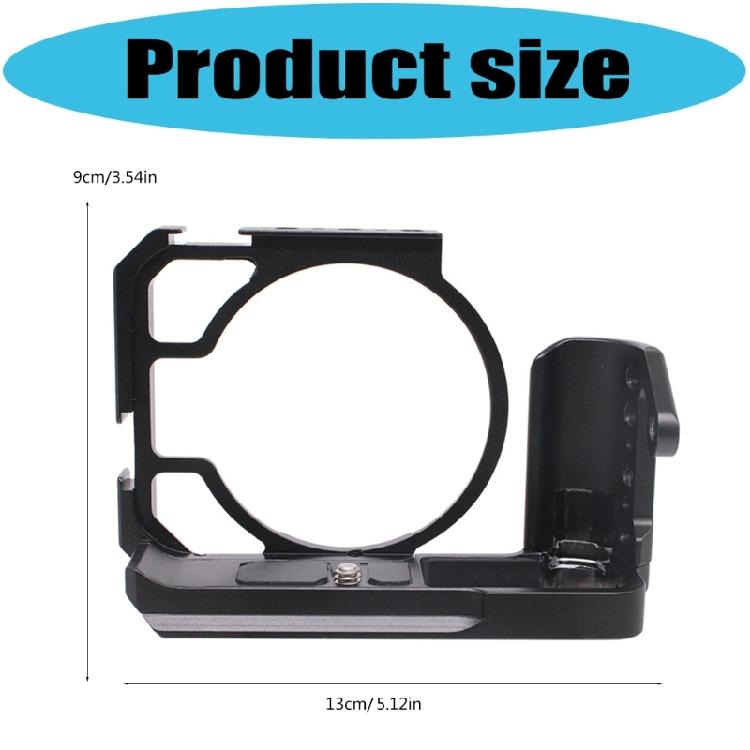 Aluminum Camera Cage Rig with Cold Shoe Mount 1/4inch Threaded Holes Camera Bracket for R50V Camera Accessories