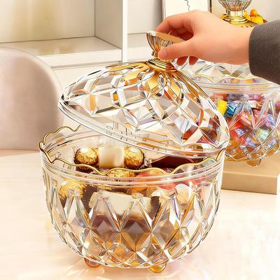 Sealed Lid Glass Candy Jar Multi-purpose Organizer