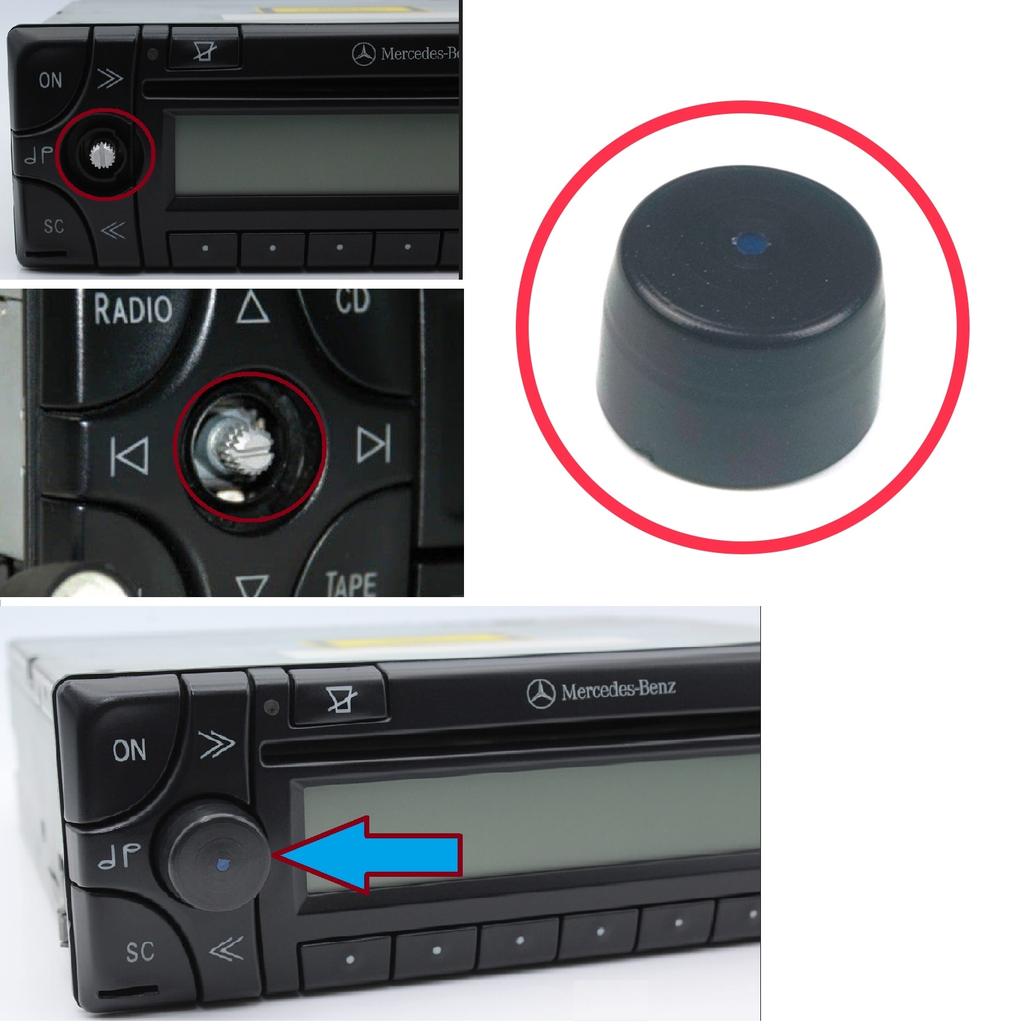 EDP956 Radio o Player Turn Knob Button  for Mercedes Becker BE4613 BE6051 BE3100  BE3200 BE4716 BE4715 BE4705 BE4700 BE4707 BE7006 BE6041