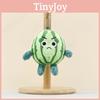 Keyring Watermelon Plushie With Embroid Smiling And Frowning Expressions Design
