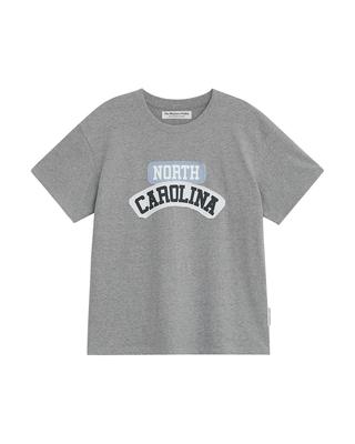 THEMUSEUMVISITOR North Carolina Overfit T-Shirt (Melange Grey)