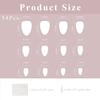 54 Pcs Press On Nails Almond Shape Kit, Cat Eye Press On Nails Reusable