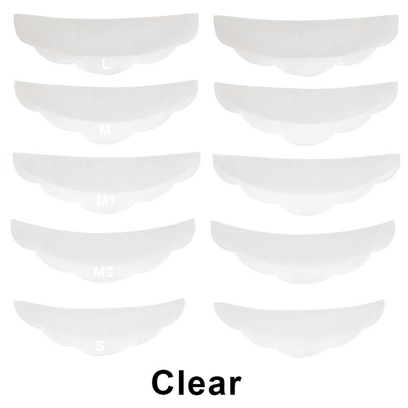 10Pcs Reusable Eyelash Lifting Kit Silicone Lamination Pad Eyelash Perm Rods 3D False Eyelashes Extension Curler Pad Makeup Tool