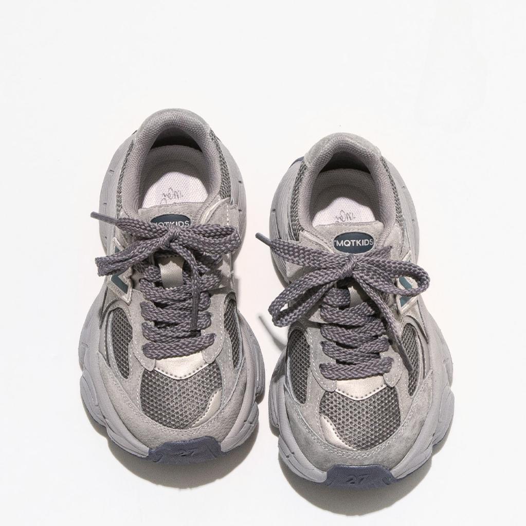 Leichte Sportschuhe für Mädchen Jungen Mesh-Laufschuhe Kinder Atmungsaktive Dad Shoes Modische Freizeitschuhe