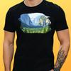 Unisexs Yosemite Painting Landscape Cotton TShirt Size Xs To 5xl