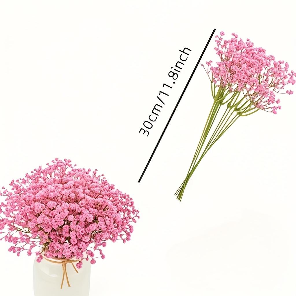 12/24pcs Plastic Artificial Gypsophila Realistic Touch Faux Flowers Wedding Home Decor DIY Craft Party Centerpiece Arrangement