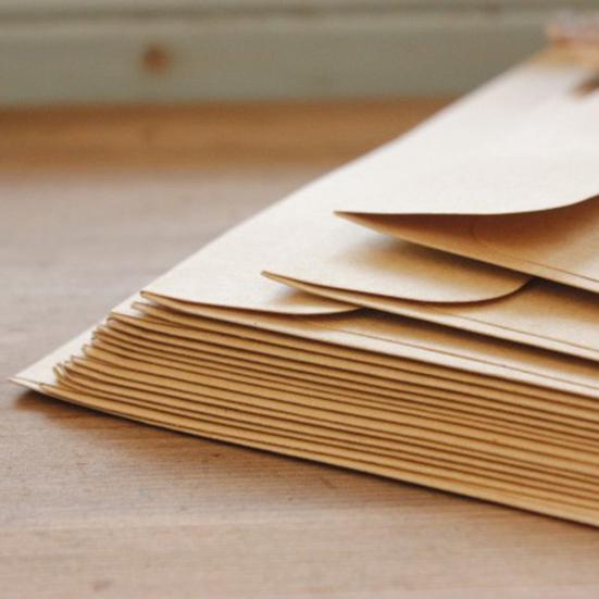 10Pcs Vintage Kraft Paper Letter Envelopes DIY Greeting Card Scrapbooking Gift