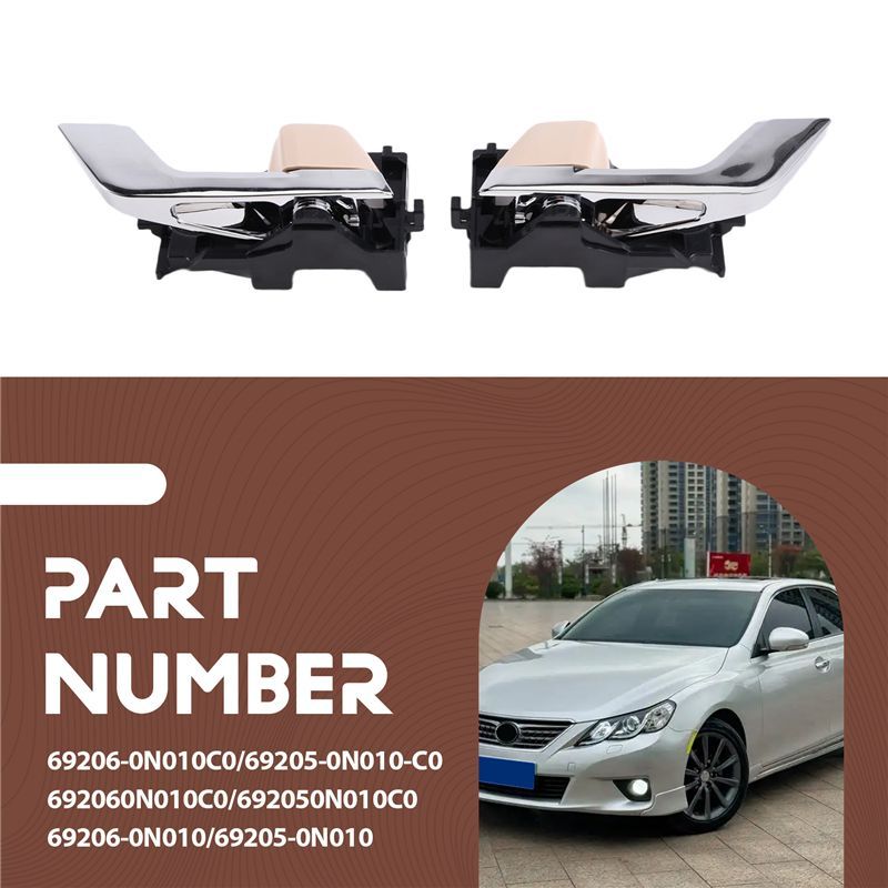 SXR-4Pcs/ Set Front/Rear Ide Door Handle 69206-0N010/69205-0N010 For Toyota REIZ GRX13 2010-2017 Inner Door Handle Pull