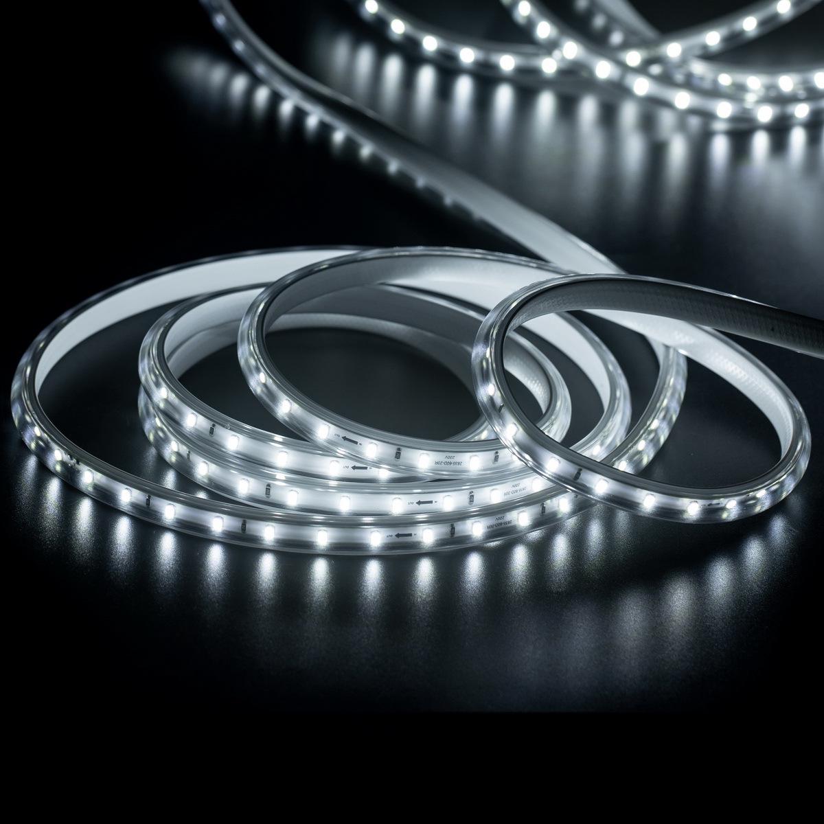 

High-Quality 220V LED Light Strip, 2835/120 Lights, Waterproof for Indoor/Outdoor Use 48 lights - Single Row - Flashing