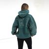 Outono Inverno Estilo de Rua Confortável Casual Fashionável Moletom de Manga Comprida Hoodie de Veludo de Cordeiro Feminino Caimento Solto de Vestir por Cima