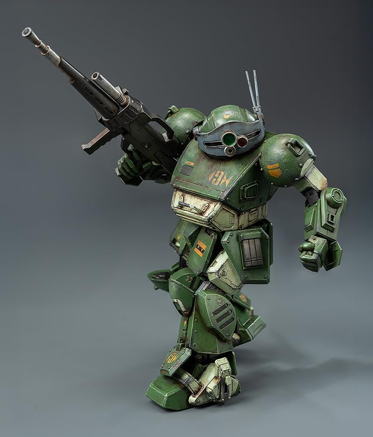 Threezero Armored Trooper Votoms Scope Dog Heavy Weathering Version and Zinc Alloy Painted Action Figure Robo-Do Non-Scale ABS, PVC, POM,