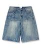 LXT Crease Washed Bermuda Denim Pants [Blue Indigo]