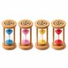 5 Minutes Wooden Hourglass Timer Portable Mini Sandglass Timer Sand Clock Timer  Toothbrush Timer
