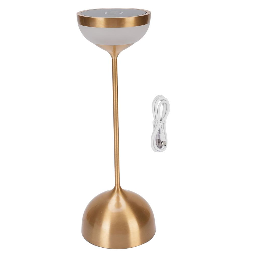 Cordless Table Lamp Portable Desk Lamp 2000mAh Battery Operated 3 Color Stepless Dimming for Restaurant Bedroom Outdoor