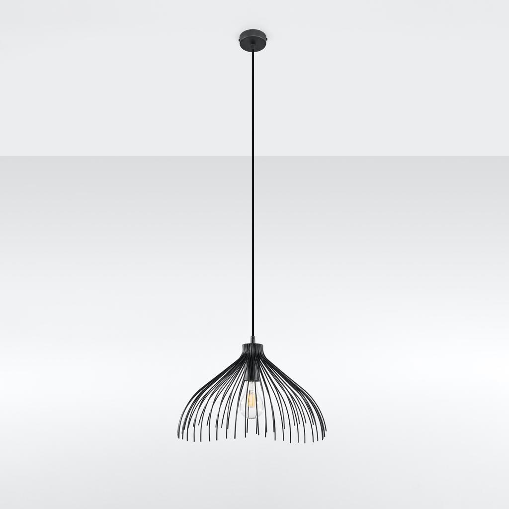 Lampa Wisząca Solidix 1 E27 Czarny Lumilo 06.393.65
