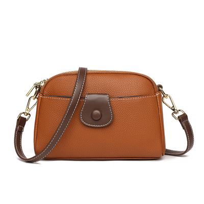 2023 luxus Echtes Leder frauen Schulter Umhängetasche Hohe Qualität Designer Frauen Schulter Tasche Einfarbig Weibliche Messenger